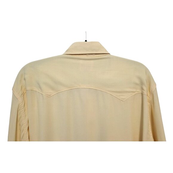 Bryceland’s Buttermilk Sawtooth Westerner Shirt Japan Made Rayon Western Snap - Picture 10 of 12